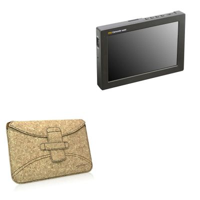 BoxWave Case Compatible with ViewZ VZ-070FM-HDR - Quorky Pouch, Durable, Lightweight Cork Envelope Sleeve Cover