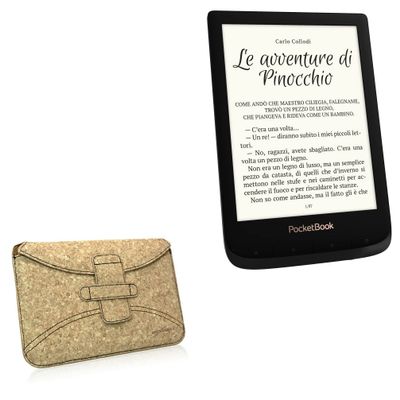 BoxWave Case Compatible with Pocketbook Touch Lux 4 - Quorky Pouch, Durable, Lightweight Cork Envelope Sleeve Cover