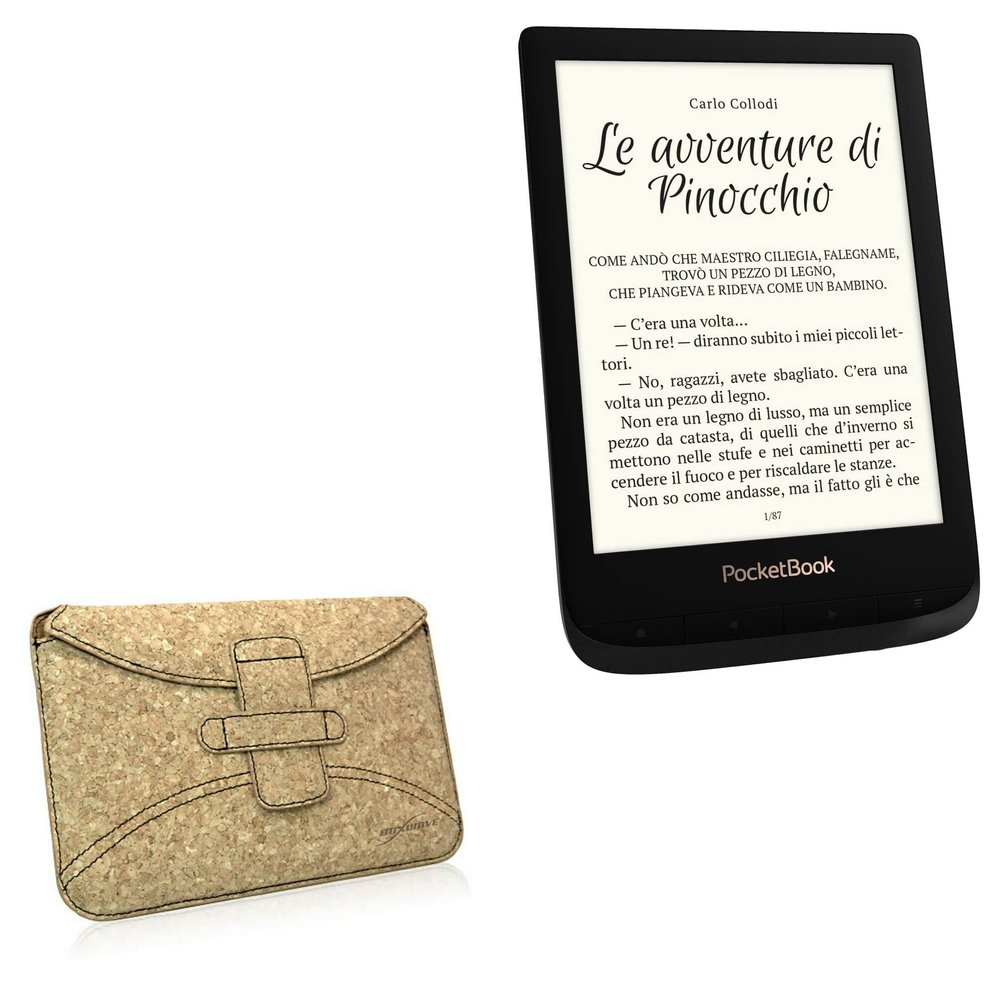 BoxWave Case Compatible with Pocketbook Touch Lux 4 - Quorky Pouch, Durable, Lightweight Cork Envelope Sleeve Cover