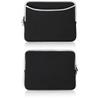 BoxWave Case Compatible with Galaxy Tab 10.1 P7510 (Wi-Fi Only) - SoftSuit with Pocket, Soft Pouch Neoprene Cover Sleeve Zipper Pocket - Jet Black with Red Trim view 2