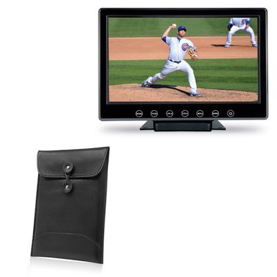 BoxWave Case Compatible with TRU-Vu VL-7Y - Nero Leather Envelope, Leather Wallet Style Flip Cover