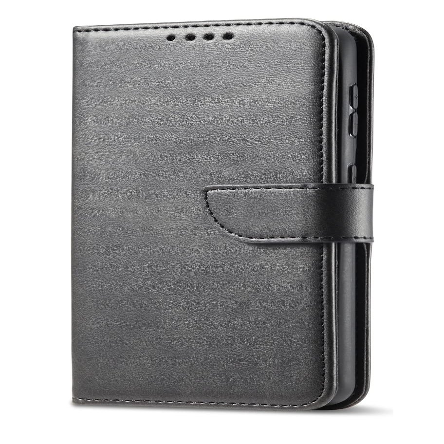 ExtremeCases for Blu View 2 B131DL B130DL Wallet Pouch Cover Phone Case + Tempered Glass + Extreme Band + Stylus Pen + Pry Tool (Black)