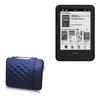 BoxWave Case Compatible with Onyx Boox C67ML - Quilted Carrying Bag, Soft Synthetic Leather Cover w/Diamond Design - Navy view 1