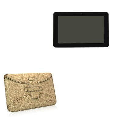 BoxWave Case Compatible with Mimo MCT-70HPQ - Quorky Pouch, Durable, Lightweight Cork Envelope Sleeve Cover