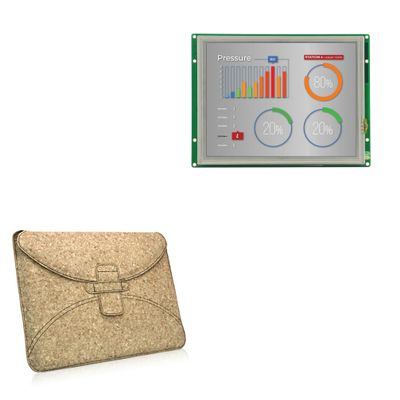 BoxWave Case Compatible with Chipsee EPC-A8-80-R - Quorky Pouch, Durable, Lightweight Cork Envelope Sleeve Cover