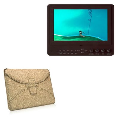 BoxWave Case Compatible with Delvcam DELV-SDI-7 - Quorky Pouch, Durable, Lightweight Cork Envelope Sleeve Cover