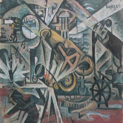Bohumil Kubista : Pobrezni Works in the Battle with Lodstvem : Art Print