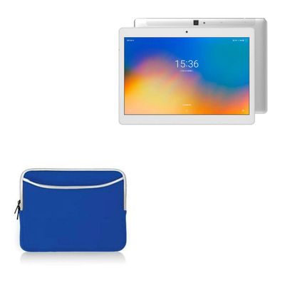 BoxWave Case Compatible with Alldocube M5X Pro - SoftSuit with Pocket, Soft Pouch Neoprene Cover Sleeve Zipper Pocket - Super Blue