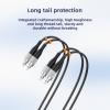 Jeirdus 400M FC to FC Outdoor Armored Duplex 9/125 SM Fiber Optic Cable Jumper Optical Patch Cord 400Meters 1312ft Singlemode view 4