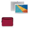 BoxWave Case Compatible with Teclast 98 OctaCore - SoftSuit with Pocket, Soft Pouch Neoprene Cover Sleeve Zipper Pocket - Crimson Red view 1