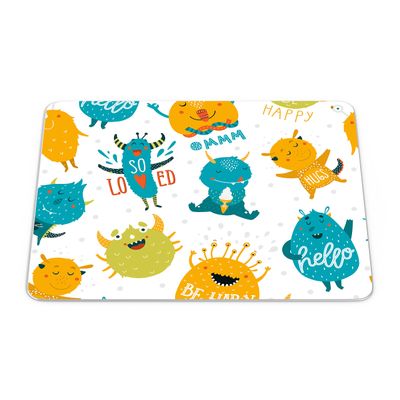 Bonamaison, Rectangle Pop Art Digital Printed Mouse Mat Non-Slip Backing for Office and Home Size: 22x18cm