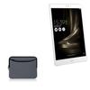 BoxWave Case Compatible with ASUS ZenPad 3S 10 - SoftSuit with Pocket, Soft Pouch Neoprene Cover Sleeve Zipper Pocket - Charcoal Grey view 1