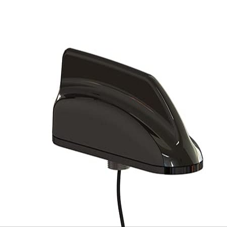 MobileMark 4-in-1 MXFG408 MaxFin Multi-Band 5G 2X Sub-6 LTE, 1X WiFi, GNSS Antenna - SMA - 15ft - Black - Thread Mounting