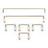 KPREPUBLIC Everglide V3 Transparent Gold Plated PCB Screw in Stabilizer for Custom Mechanical Keyboard Transparent Black Clear BM60 BM65 (V3 Clear GH60 Plusx1) view 1