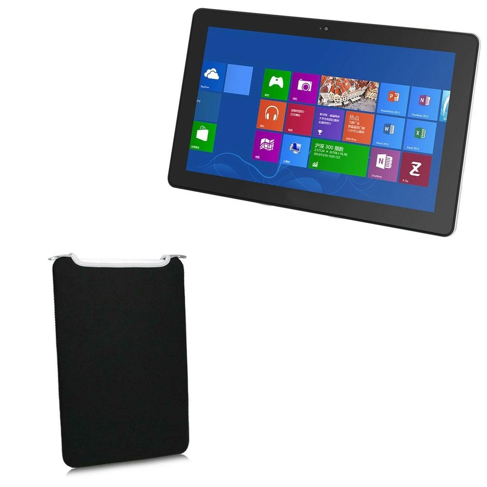 BoxWave Case Compatible with Jumper EZpad 6 Pro - SlipSuit, Soft Slim Neoprene Pouch Protective Case Cover - Jet Black