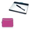 BoxWave Case Compatible with Wacom Intuos Pen CTL-480 - SoftSuit with Pocket, Soft Pouch Neoprene Cover Sleeve Zipper Pocket - Flamingo Pink view 1