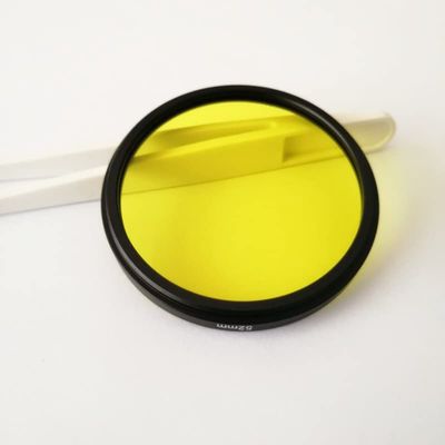 Multiple Sizes 490nm IR Infrared Long Pass Filter Yellow Optical Glass JB490 GG495 for Camera Photography (Diameter : M77)