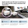 Piodata iXflash Cube 512GB Photo Storage | Apple MFi Certified USB Type C with Quick Charge | Auto Backup for iPhone & iPad | Flash Drive for Photos & Videos view 4