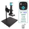 Microscope Kit 48MP 4K USB HDMI VGA Digital Video Monocular Microscope Camera Continus Zoom 180X C-Mount Microscope Lens Adapters (Color : A1 Set) view 2