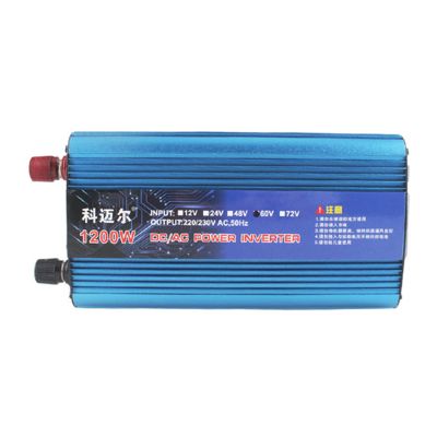 Niczu 1200W 1600W 2200W Voltage Converter, Modified Sine Wave Inverter DC 12V/24V/36V/48V/60V/72V to AC 220V Power Converter, with USB Port for Cars Camping Traveling,1200W-48V