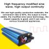 Niczu 1200W 1600W 2200W Voltage Converter, Modified Sine Wave Inverter DC 12V/24V/36V/48V/60V/72V to AC 220V Power Converter, with USB Port for Cars Camping Traveling,1200W-48V view 3