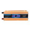 Niczu Modified Sine Wave 500W 1200W 1600W 2200W Power Inverter DC 12V/24V/48V/60V to AC 220V with Dual Display 5V 2A USB Port and Universal 3-Hole Output Jack,2200W-12V view 1