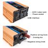 Niczu Modified Sine Wave 500W 1200W 1600W 2200W Power Inverter DC 12V/24V/48V/60V to AC 220V with Dual Display 5V 2A USB Port and Universal 3-Hole Output Jack,2200W-12V view 4
