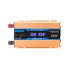 Niczu Modified Sine Wave 500W 1200W 1600W 2200W Power Inverter DC 12V/24V/48V/60V to AC 220V with Dual Display 5V 2A USB Port and Universal 3-Hole Output Jack,500W-12V view 1