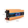 Niczu Modified Sine Wave 500W 1200W 1600W 2200W Power Inverter DC 12V/24V/48V/60V to AC 220V with Dual Display 5V 2A USB Port and Universal 3-Hole Output Jack,1600W-24V view 3