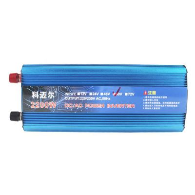 Niczu 1200W 1600W 2200W Voltage Converter, Modified Sine Wave Inverter DC 12V/24V/36V/48V/60V/72V to AC 220V Power Converter, with USB Port for Cars Camping Traveling,2200W-48V
