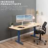 VIVO Universal 71 x 30 inch Table Top for Standard and Sit to Stand Height Adjustable Home and Office Desk Frames, Light Wood Desktop, DESK-TOP72-30C view 4