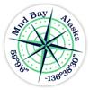 Mud Bay Alaska 2-Inch Vinyl Decal Sticker Latitude Longitude Compass Design view 1