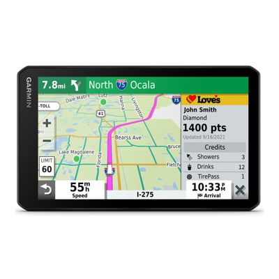Garmin dzlCam OTR710, Large, Easy-to-Read 7 GPS Truck Navigator, Built-in Dash Cam, Automatic Incident Detection, Custom Truck Routing, High-Resolution Birdseye Satellite Imagery
