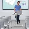 Adjustable Rolling Laptop Table, 23.62-37.4 in Height Adjustable Computer Desk Standing Computer Desk Laptop Workstation with 4Universal Wheels for Home Office view 4