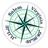 Salem Virginia 2-Inch Vinyl Decal Sticker Latitude Longitude Compass Design view 1
