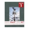 8.5x11 Mat for 5x7 Photo - Precut Dark Grey Suede Picture Matboard for Frames Measuring 8.5 x 11 Inches - Bevel Cut to Display Art 5 x 7 Inches - Acid Free ONE MAT with Backing Board & Clear Bag view 1