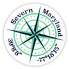 Severn Maryland 2-Inch Vinyl Decal Sticker Latitude Longitude Compass Design view 1