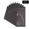 16x20 Mat for 8x10 Photo - Precut Textured Black Picture Matboard for Frames Measuring 16 x 20 Inches - Bevel Cut Matte to Display Art Measuring 8 x 10 Inches - Acid Free Pack of TEN MATS view 2