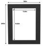 16x20 Mat for 8x10 Photo - Precut Textured Black Picture Matboard for Frames Measuring 16 x 20 Inches - Bevel Cut Matte to Display Art Measuring 8 x 10 Inches - Acid Free Pack of TEN MATS view 4