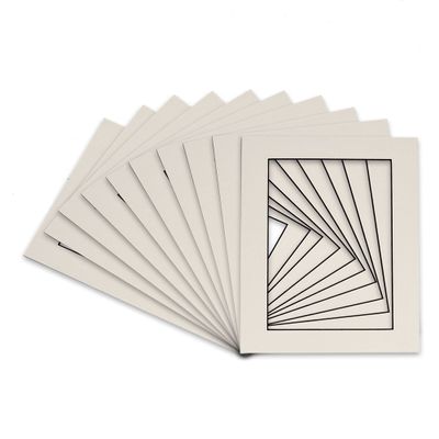 12x18 Mat for 11x14 Photo - Precut White with Black Core Picture Matboard for Frames Measuring 12 x 18 Inches - Bevel Cut Matte to Display Art Measuring 11 x 14 Inches - Acid Free Pack of 100 MATS