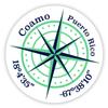 Coamo Puerto Rico 2-Inch Vinyl Decal Sticker Latitude Longitude Compass Design view 1