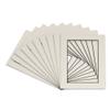 28x40 Mat for 24x36 Photo - Precut White with Black Core Picture Matboard for Frames 28 x 40 Inches - Bevel Cut to Display Art 24 x 36 - Acid Free Pack of 25 MATS with Backing Boards & Clear Bags view 1