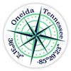 Oneida Tennessee 2-Inch Vinyl Decal Sticker Latitude Longitude Compass Design view 1