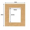 24x36 Mat for 20x30 Photo - Precut Beige Suede Picture Matboard for Frames Measuring 24 x 36 Inches - Bevel Cut Matte to Display Art 20 x 30 Inches - Acid Free ONE MAT with Backing Board & Clear Bag view 4