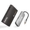 Plugable Thunderbolt 4 Hub Bundle Includes USB-C to 4K HDMI Adapter and 7-in-1 Multiport Adapter, 60W Laptop Charging, Compatible with Mac, Windows Laptops, Thunderbolt 3 or 4, and USB4 Devices view 1
