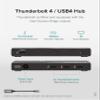 Plugable Thunderbolt 4 Hub Bundle Includes USB-C to 4K HDMI Adapter and 7-in-1 Multiport Adapter, 60W Laptop Charging, Compatible with Mac, Windows Laptops, Thunderbolt 3 or 4, and USB4 Devices view 3