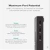 Plugable Thunderbolt 4 Hub Bundle Includes USB-C to 4K HDMI Adapter and 7-in-1 Multiport Adapter, 60W Laptop Charging, Compatible with Mac, Windows Laptops, Thunderbolt 3 or 4, and USB4 Devices view 4