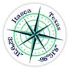 Itasca Texas 2-Inch Vinyl Decal Sticker Latitude Longitude Compass Design view 1