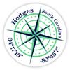Hodges South Carolina 2-Inch Vinyl Decal Sticker Latitude Longitude Compass Design view 1