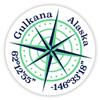 Gulkana Alaska 2-Inch Vinyl Decal Sticker Latitude Longitude Compass Design view 1